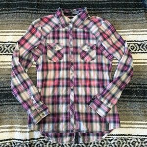 Harley-Davidson Womens Long Sleeve Plaid Shirt